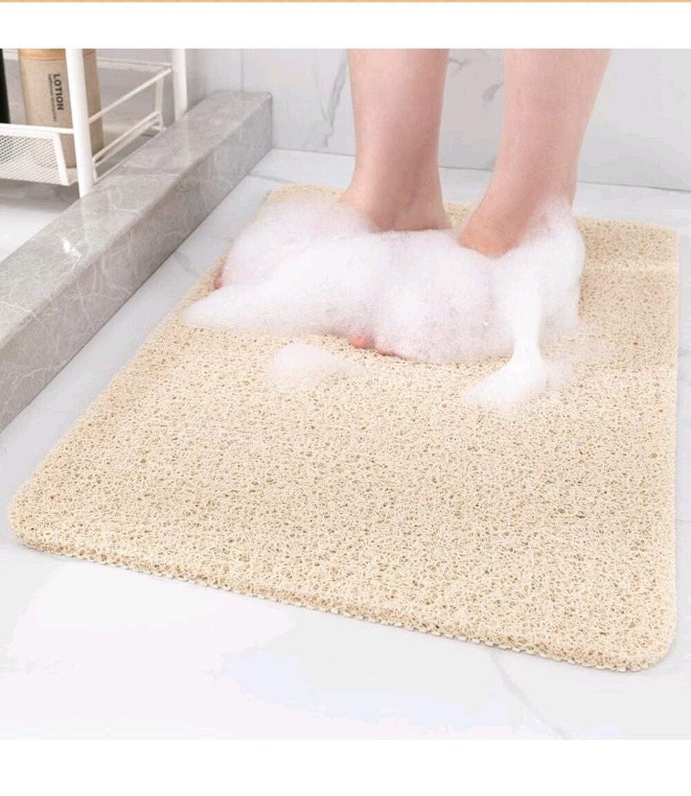 Non-Slip Bath Mat for Tub & Shower, Soft PVC Quick Drying 16x40 Easy Clean